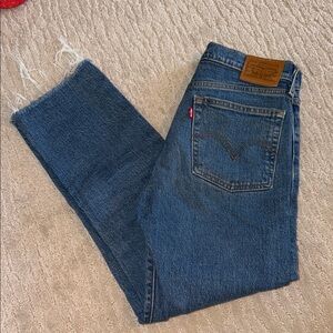 Levi's Women Wedgie Blue Straight-Leg Jeans